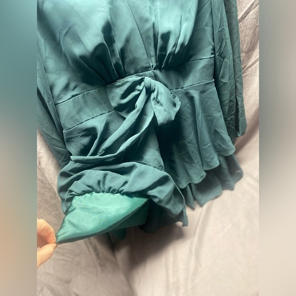 Alyce Paris Secret Dress Chiffon Romper dress M L - Picture 7 of 8